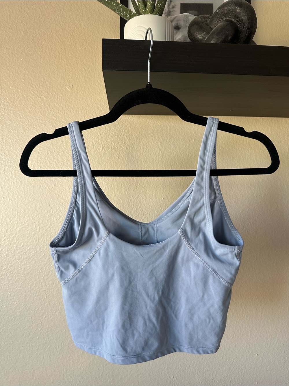 Light Blue Women's V-Neck Tank Top - Picture 2 of 2